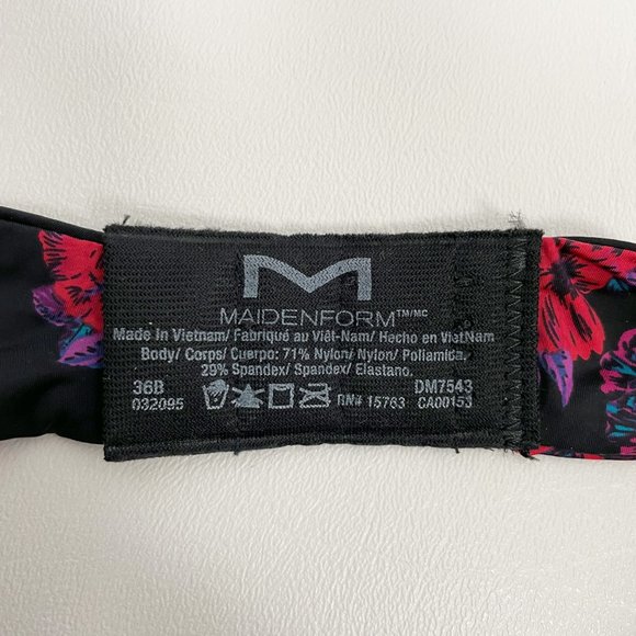 Maidenform Bra Fall Bloom Convertible Straps 36B - Picture 3 of 8